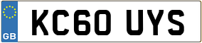 Trailer License Plate